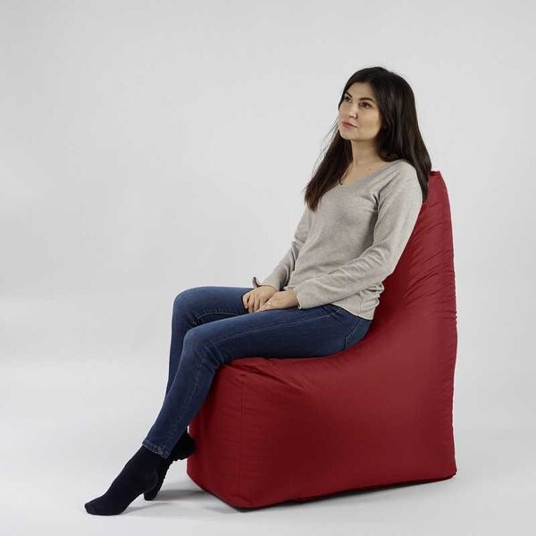 Fotoliu tip Scaun Sunlounger EVO, Material Impermeabil - Rosu
