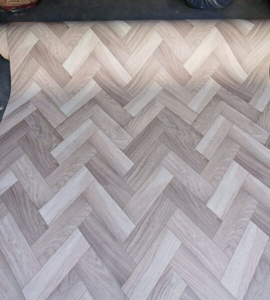 Covorul PVC linoleum Tree 95-2, 1 m, 1.5 m, 2 m, 2.5 m, 3 m, Crem Bej Suport Pasla 1 x 4 m