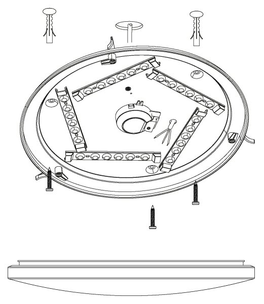 Eglo 98325 - Plafonieră LED NIEVES LED/19,5W/230V