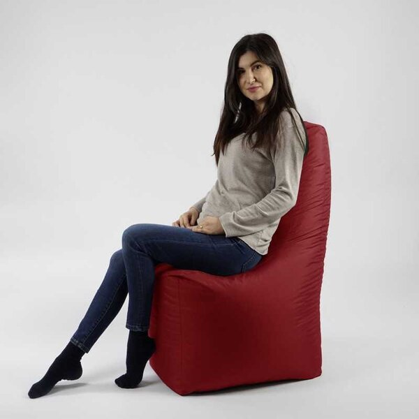 Fotoliu tip Scaun Sunlounger, Material Impermeabil - Rosu