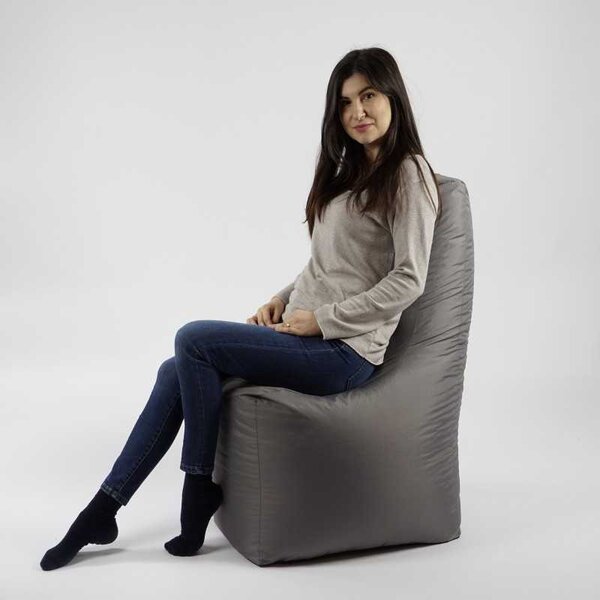 Fotoliu tip Scaun Sunlounger, Material Impermeabil - Grey