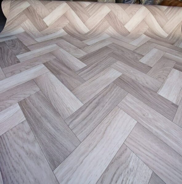 Covorul PVC linoleum Tree 95-2, 1 m, 1.5 m, 2 m, 2.5 m, 3 m, Crem Bej Suport Pasla 1 x 4 m