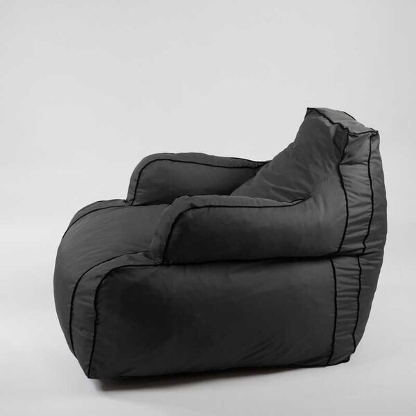 Fotoliu Player Mini Pufrelax, Material Impermeabil - Gri inchis