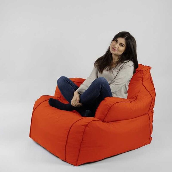Fotoliu Player Mini Pufrelax, Material Impermeabil - Neon Orange