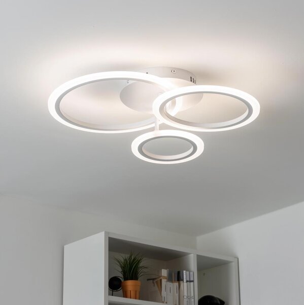 Lustră LED dimabilă aplicată Brilagi ORBITS LED/40W/230V 3000-6500K alb + telecomandă
