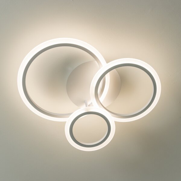 Lustră LED dimabilă aplicată Brilagi ORBITS LED/40W/230V 3000-6500K alb + telecomandă