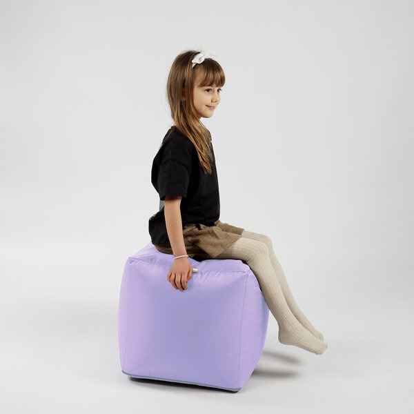 Taburet Cub Pufrelax, Material Impermeabil - Lilac