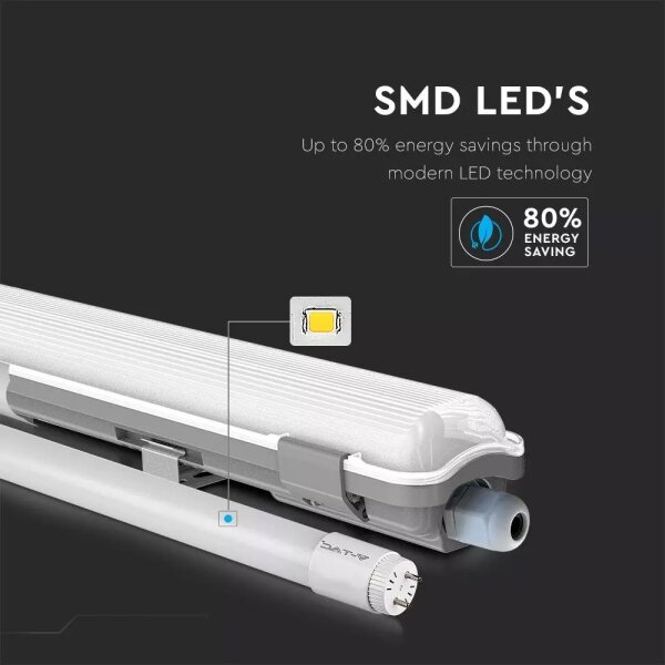 LED corp tehnic tubular 22W 230V 6400K 150cm IP65