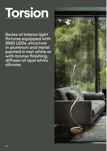 Redo 01-1796 - Lustră LED pe cablu TORSION LED/40W/230V, bronz