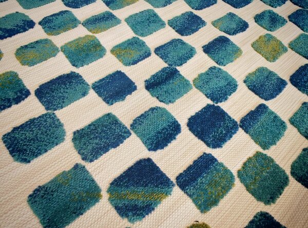 Covor Belgian, Mambo Monaco 23525 350, Crem Turcoaz, 123x170 cm 123 x 170
