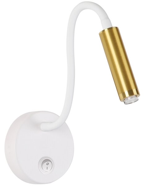 Lampă flexibilă dimabilă de perete Brilagi MAYA 1xG9/4W/230V alb/auriu