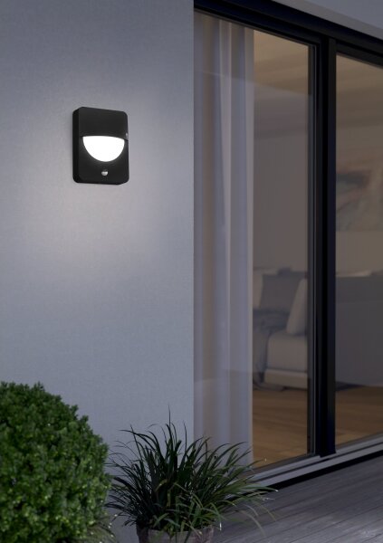Eglo 98705 - Lampă exterior cu senzor SALVANESCO 1xE27/28W/230V IP44
