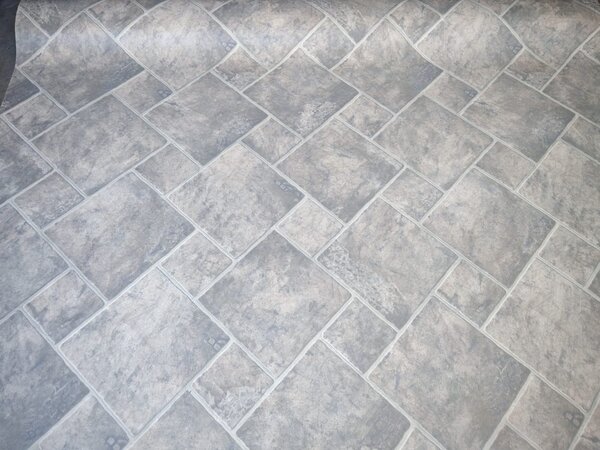 Linoleum Model Sand Stone 911, Latime 200 cm, Gri 2 x 6 m