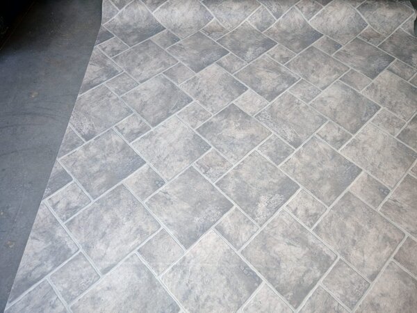 Linoleum Model Sand Stone 911, Latime 200 cm, Gri 2 x 6 m