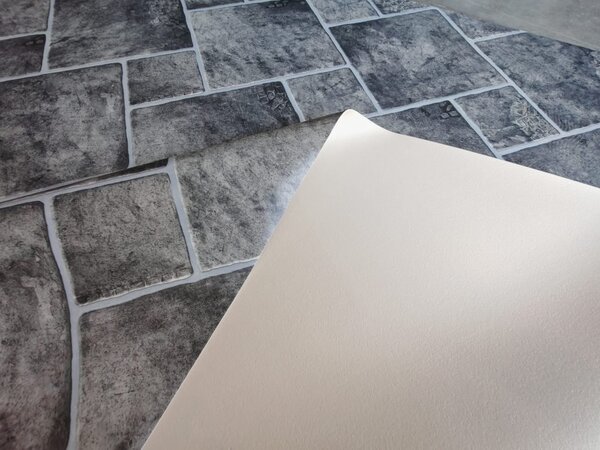 Linoleum Model Sand Stone 919, Latime 200 cm, Gri 2 x 2 m