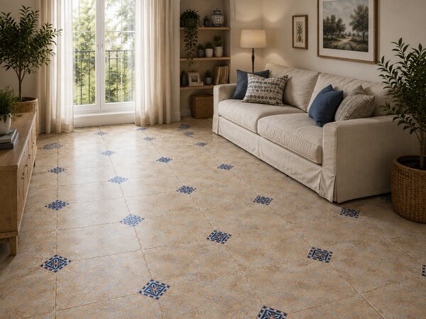 Linoleum PVC, Model Kelso 7099, Latime 200 cm, Bej 2 x 2 m