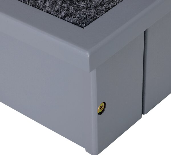PawHut Scară Ajutor Câini 3 Trepte Antiderapante cu Depozitare, 40.5x44.5x38cm, Gri | Aosom Romania