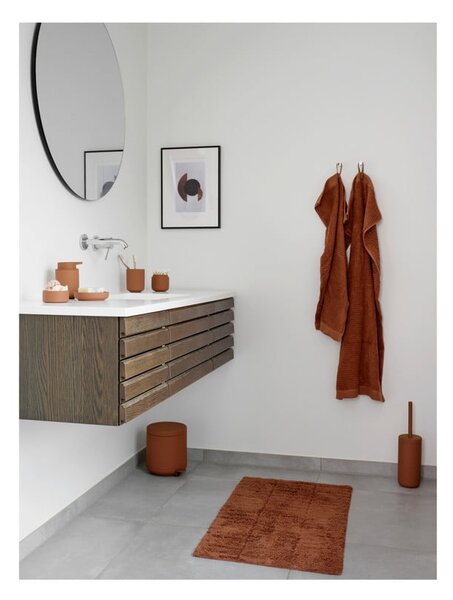 Dozator de săpun lichid portocaliu din gresie ceramică 250 ml Ume – Zone