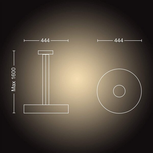 Philips 40339/30/P6 - Candelabru LED dimabil Hue FAIR 33,5W/230V cu DO