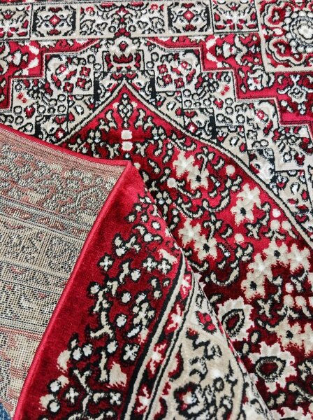 Covor Clasic Queen 01517, Model Oriental, Rosu 80x150