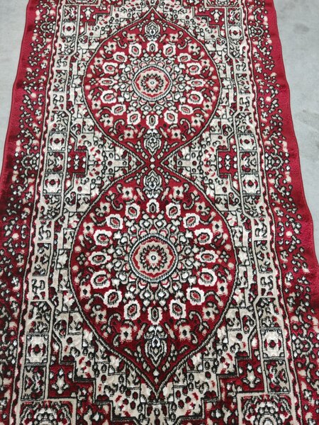 Covor Clasic Queen 01517, Model Oriental, Rosu 80x150