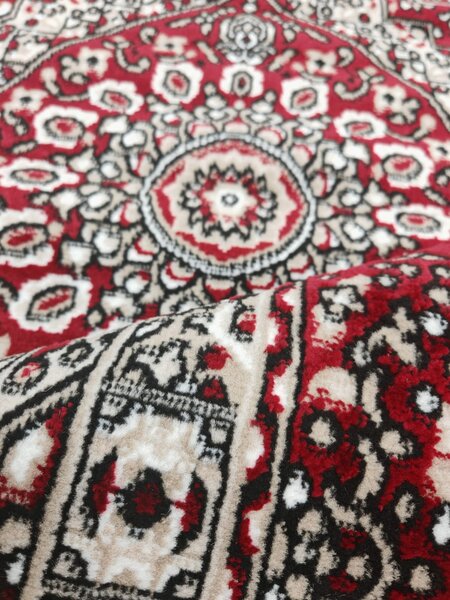 Covor Clasic Queen 01517, Model Oriental, Rosu 80x150
