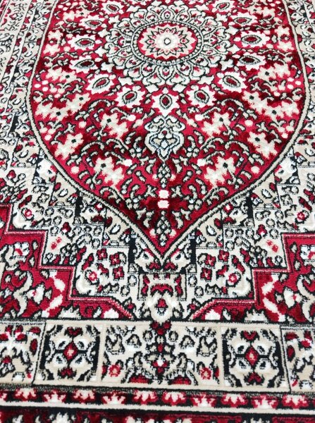 Covor Clasic Queen 01517, Model Oriental, Rosu 80x150