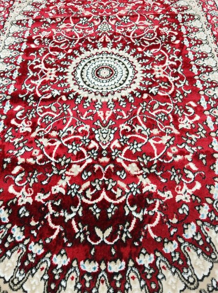 Covor Clasic Queen 05709, Model Oriental, Rosu 50x80
