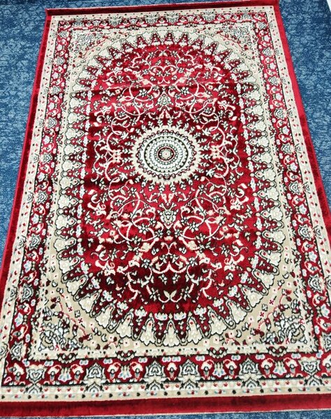 Covor Clasic Queen 05709, Model Oriental, Rosu 50x80