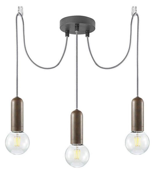 Leuchten Direkt 14776-48 - Lustră pe cablu TURN ME 3xE27/60W/230V