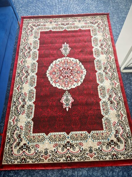 Covor Clasic Queen 12165, Model Oriental, Rosu 50x80