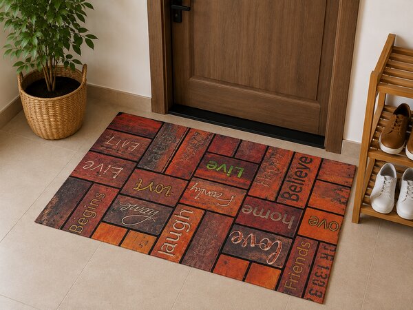 Covoras Intrare, Model 625 011, Dimensiunea 45x75 cm, Maro 45x75
