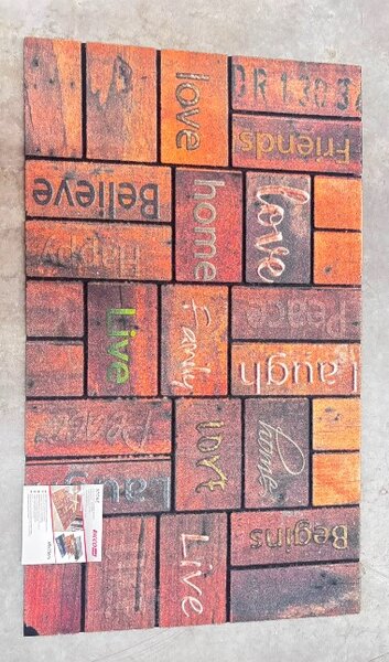 Covoras Intrare, Model 625 011, Dimensiunea 45x75 cm, Maro 45x75