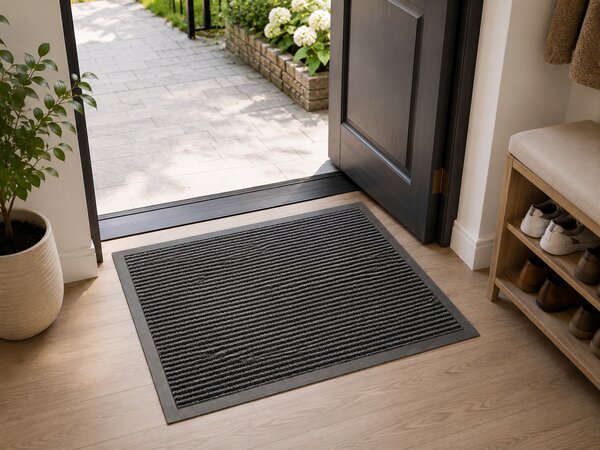 Covor Intrare, Model Equateur 632 002 Gri inchis 60 x 80 cm Dreptunghi, 60x80