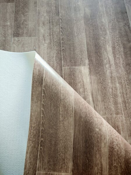 Covorul PVC linoleum Bern Oak 94-5, 1 m, 2 m, 3.5 m, Bej, Suport Pasla 1 x 2 m