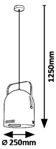 Rabalux 7016 - Lustră pe cablu MINUET 1xE14/40W/230V
