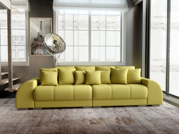 Canapea extensibilă dumonde cu 2 lăzi de depozitare Verona Enjoy Green 310x120 cm