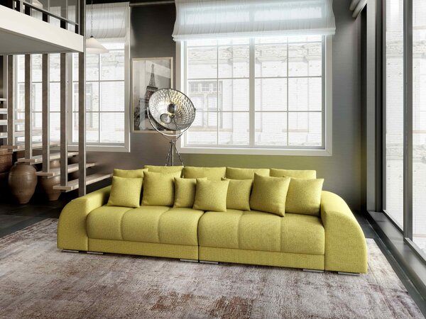 Canapea extensibilă dumonde cu 2 lăzi de depozitare Verona Enjoy Green 310x120 cm