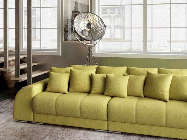 Canapea extensibilă dumonde cu 2 lăzi de depozitare Verona Enjoy Green 310x120 cm