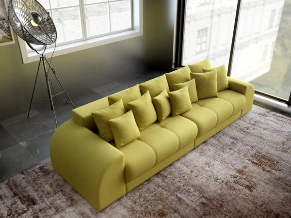 Canapea extensibilă dumonde cu 2 lăzi de depozitare Verona Enjoy Green 310x120 cm