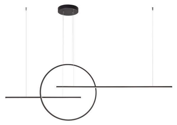 Lustră LED dimabilă pe cablu Redo 01-1737 GIOTTO LED/56W/230V negru