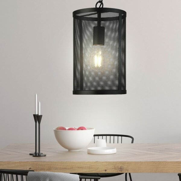 Searchlight - Lustră pe lanț FISHNET 1xE27/60W/230V negru