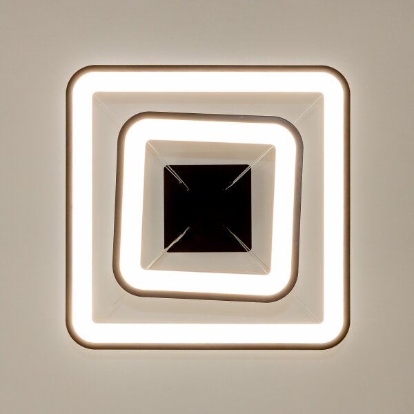 Brilagi - lustru LED dimabil suspendat pe cablu FALCON SLIM LED/78W/230V 50x50 cm negru + telecomandă
