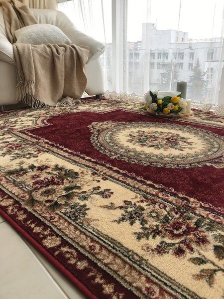 Set 4 Covoare Lotos 571 210, 2 buc. 80x150 cm, 1 buc. 160x230 cm, 1 buc. 200x300 cm, Grena Grena, Dreptunghi