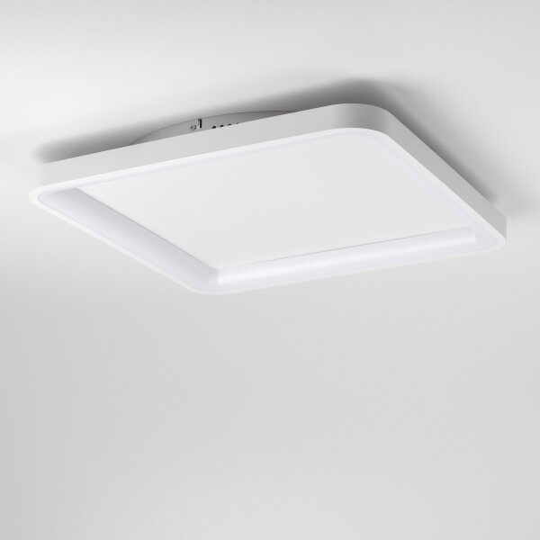 Brilagi - Plafonieră LED dimabilă FALCON SLIM 50W/230V 50x50 cm albă + telecomandă