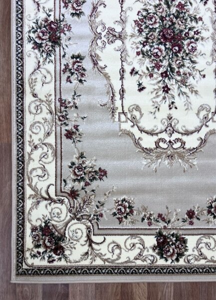 Covor Clasic, Model 507 100 Dreptunghiular, Crem Dreptunghi, 80x200
