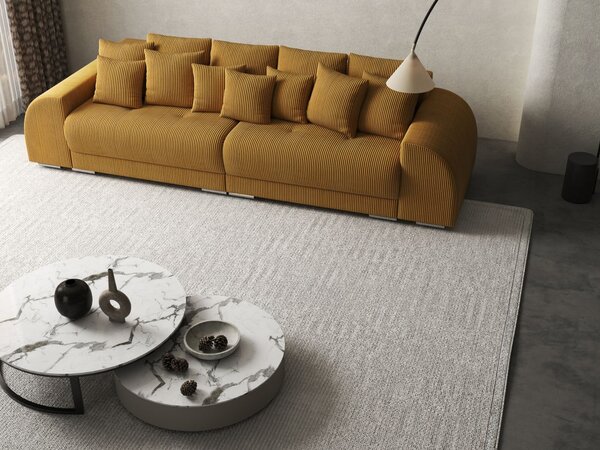 Canapea extensibilă dumonde cu 2 lăzi de depozitare Verona Zoom Mustar 310x120 cm