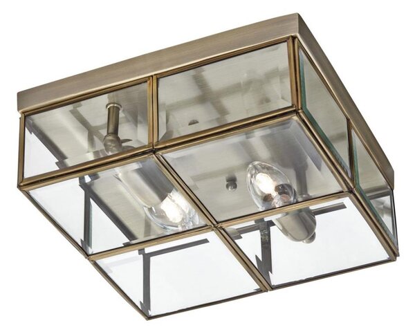 Searchlight 6769-26AB - Plafonieră FLUSH 2xE14/40W/230V verde