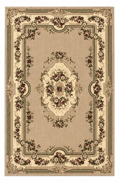Covor Sufragerie Dormitor, Model Clasic 575 110, Bej Dreptunghi, 80x200