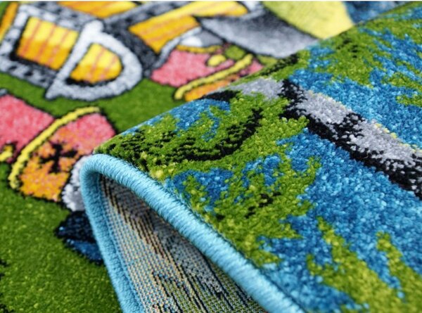 Covor Copii, Model Pirati 11059 180, Covor Copii, Multicolor Multicolor, Dreptunghi, 120x170